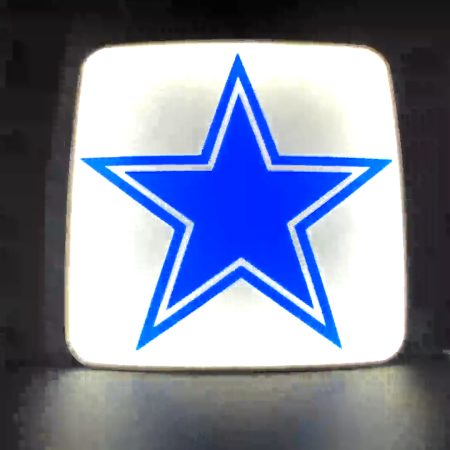 Dallas Cowboys Lightbox (White Border)