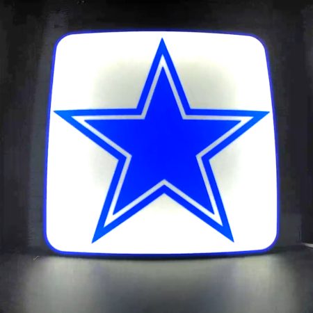 Dallas Cowboys Lightbox (Blue Border)